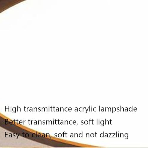 Lámpara de techo creativa de madera para comedor y dormitorio con luz LED regulable 8