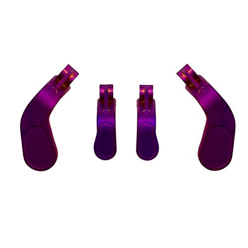 Easegmer Elite Series 2 Paddles Kit, Metal 4 Pcs Hair Trigger Locks Paddles for Xbox One Eliet Replacement Parts Set Suit for Elite Controller, Elite Series 2 Controller (Purple)