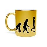 Fabulous Mug Doré en Céramique Chromé - Evolution Sarod Inde Musique Instrument Musicie...