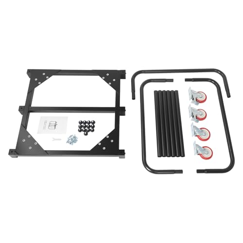 Carretilla de mano industrial con 4 ruedas giratorias, capacidad 1400 lbs miniatura 6
