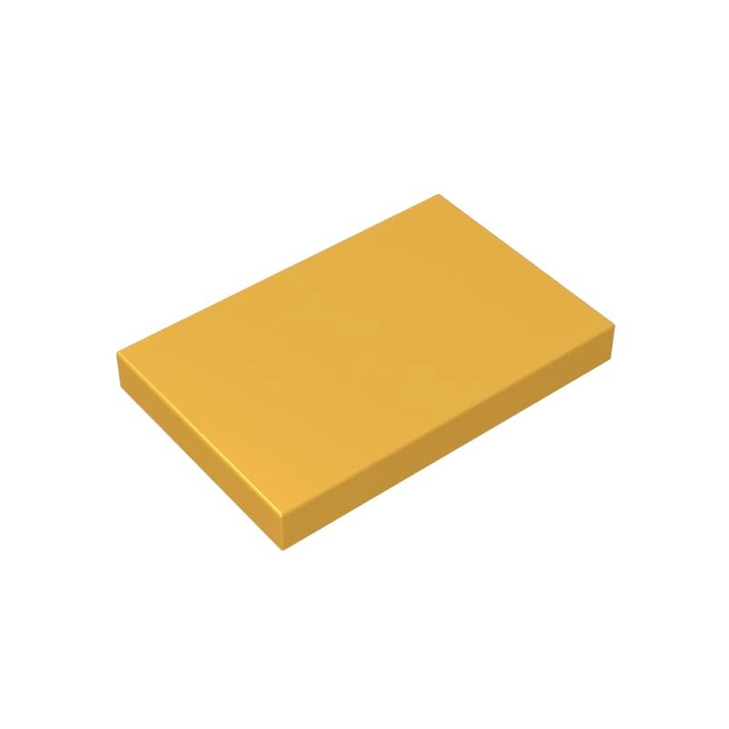 XYEIUGO GDS-1039 26603 Foundation Plate Tile 2x3, Metallic Gold, 50 PCS