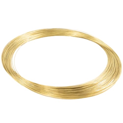 COYOUCO Brass Wire, 1.6/1.8/2/2.5Mm Diameter, 5M Length, Bare Solid Brass Wire for Jewelry Making, Crafting, Electrical, Industry,2mm*5m