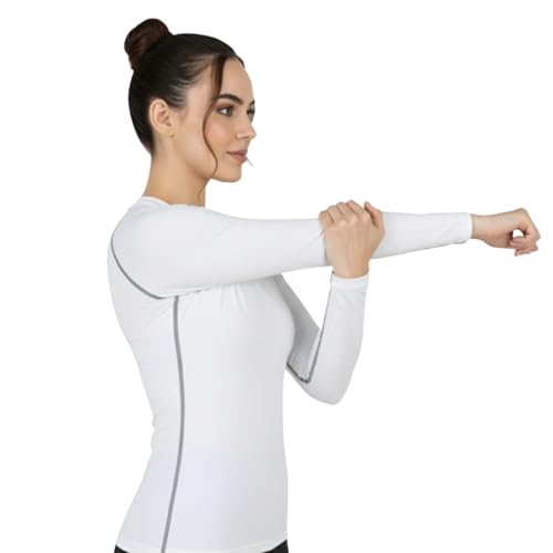 Image of NINQ Women's Long Sleeve Compression T-Shirt for Gym, Running, Yoga & Sports Wear