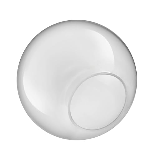 Image of Aspen Creative 28005-60-2, 6 inch Clear Glass Globe, Neckless for Wall Sconces, Fitter: 2-3 /4 inch, 2 Pack