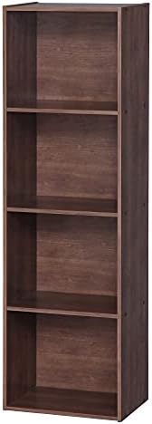 Iris Ohyama, Wooden Cabinet with Shelves / Bookcase / Side Furniture / Basic Storage Shelves, Easy Assembly, Modular, Design, Office, Living Room, Bedroom - Basic Storage Shelf - CX-2 - Brown