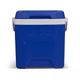 Igloos Cooler Hard-Sided Ice Chest, Insulated Portable Cooler, Heavy-Duty, Leak-Resistant Lid, Lightweight Ergonomic Handle (Majestic Blue, 12 Quart)
