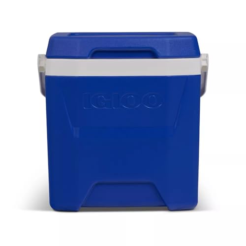 Image of Igloos Cooler Hard-Sided Ice Chest, Insulated Portable Cooler, Heavy-Duty, Leak-Resistant Lid, Lightweight Ergonomic Handle