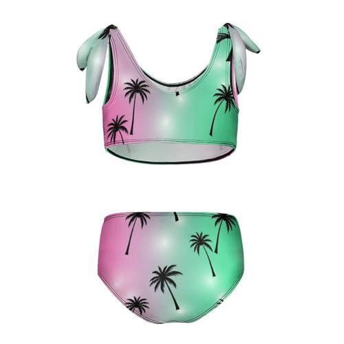 Girls Swimsuit Two Piece Swimwear Colorful Crabs Tankini Bikini Set Beach Sport Bathing Suit for Girls2
