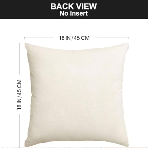 Image of PSDWETS Christmas Pillow Covers 18x18 Set of 4 Christmas Decorations Snowman Deer Tree Winter Holiday Decor Throw Cushion Case for Home Couch
