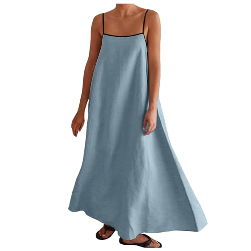 Robe de printemps bleue chic idéale pour vos cocktails en plein air et mariages ensoleillés XL