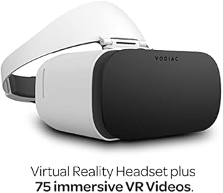 Vodiac VR - Virtual Reality Goggles, 75 Free VR Videos & More via The Vodiac in-App Streaming Service. Powered by Your Smartphone iPhone Android Compatible