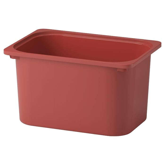 Storage Box – Durable, Stackable, and Multi-Functional Organizer for Home, Office, and Closet – Space-Saving – Large Capacity 42x30x23 cm (Red)
