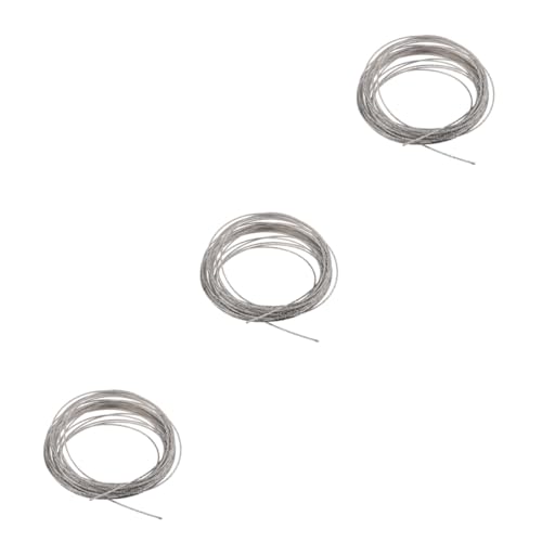 Câble acier pour suspension et railing flexible haute résistance pour linge 3 pièces