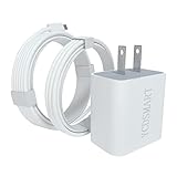 20W Fast Charger YCDSMART USB C Power Wall Charger Travel Plug with 3FT/6FT USB (2 Pack) Quick...