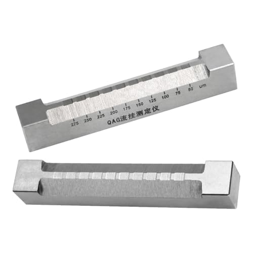 Stainless Steel Paint Leveling Tester, Paint Coating Sag Meter Sagging Paint Scraper, 6mm Wet Film Width; 1.5mm Film Spacing, for Lab Paint Coating Flow Test