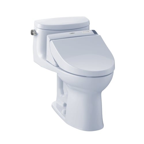 TOTO MW6342044CEFG#01 WASHLET+ Supreme II One-Piece Elongated 1.28 GPF Toilet and WASHLET C200 Bidet Seat, Cotton White TOTO MW6342044CEFG#01 WASHLET+ Supreme II One-Piece Elongated 1.28 GPF Toilet and WASHLET C200 Bidet Seat, Cotton White