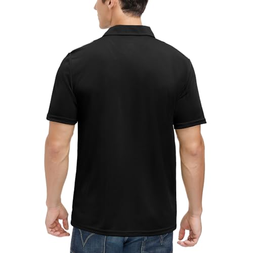 MOHEEN Men's Moisture-Wicking Golf Polo Shirts - Sun Protection Dry Fit M-7XL3