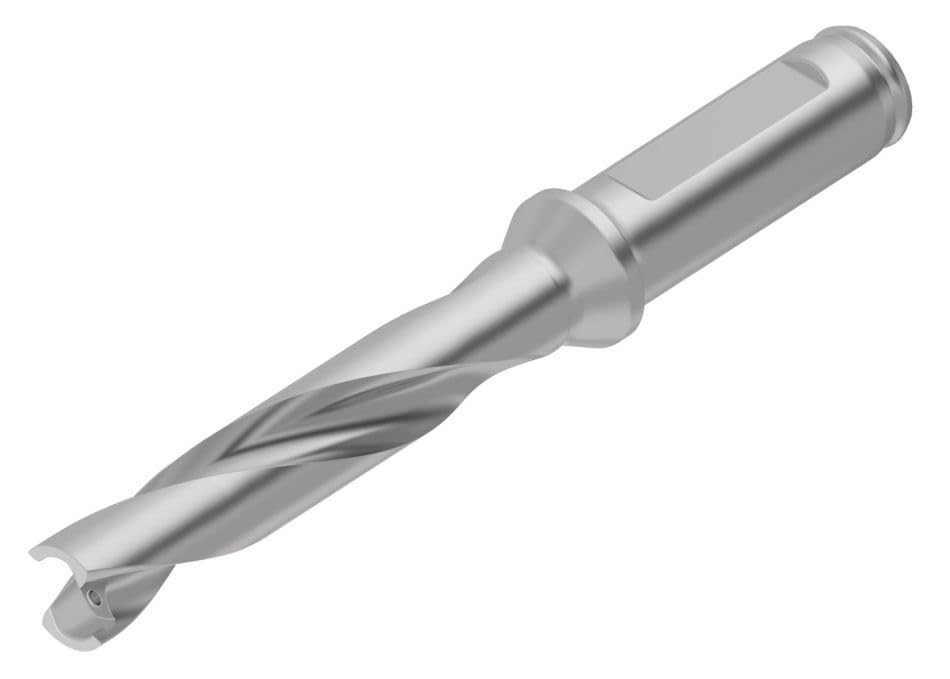 KENNAMETALKenTIP FS Modular Drill Body 5 x D, 20 mm Drill Dia, 105 mm Drill Depth, 191 mm OAL, Flanged Shank with Flat (SCF), KTFS200R05SCF25M, 6389289