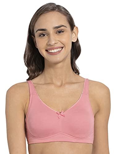 Image of Jockey FE41 Women Wirefree Non Padded Super Combed Cotton Elastane Stretch Full Coverage Everyday Bra with Concealed Shaper Panel