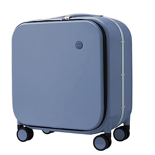 Carry-on Suitcase, Portable Luggage for Business Travel, Adjustable Trolley Suitcase with Wheels,Green-18inch (Blue 20inch)