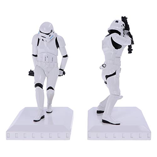 Stormtrooper - Fermalibri Originale da 18,5 cm, in Resina, Colore Bianco, con Licenza Ufficiale Stormtrooper, Due Personaggi Stormtrooper per Mantenere i Tuoi Libri in Posizione Verticale - Gadget - Immagine 3