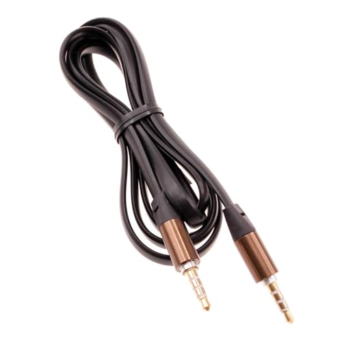Cable Auxiliar 3.5mm Plano Compatible con Modelos BLU Negro miniatura 1