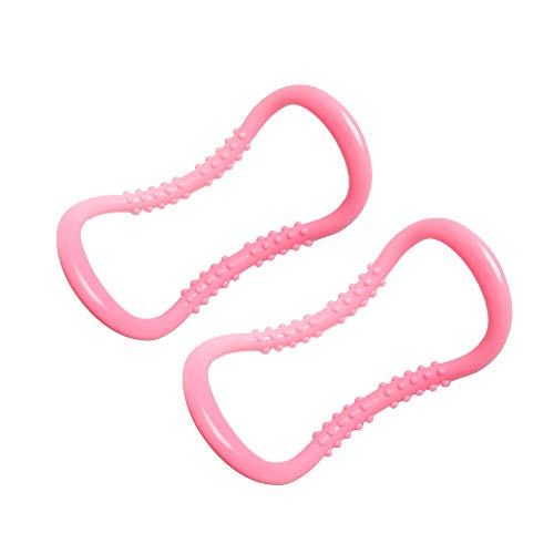 Ajcoflt 2 pcs Yoga Círculo Resistência Ao Estiramento Anel Pilates Fascia Massagem para Relaxamento