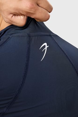 Image of Men Full Sleeves Slim Fit Compression High Neck Sports and Gym Tshirt