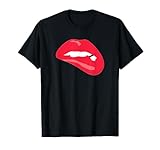 Sexy Red Lipstick Lip Bite T-Shirt