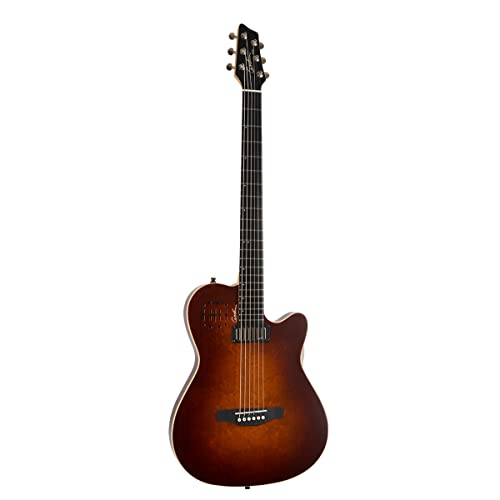 Godin A Series A6 Ultra Baritone Acoustic-Electric Guitar Burnt Umber #TOP1