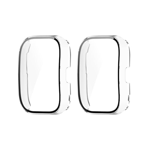 2 pezzi Pellicola Protettiva Cover Compatibile con Amazfit Bip 5 Vetro temperato Protezione Totale Ultra Sottile HD.trasparente+trasparente