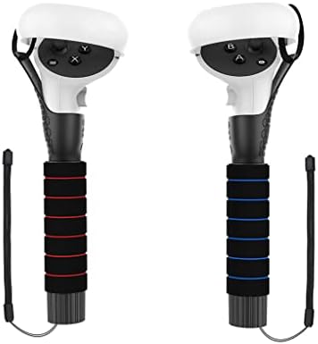 Ailan Pack of 2 VR Controller Handles Extension Grips Virtual Reality Supplies Replacement for Quest 1/Quest 2/Rift S