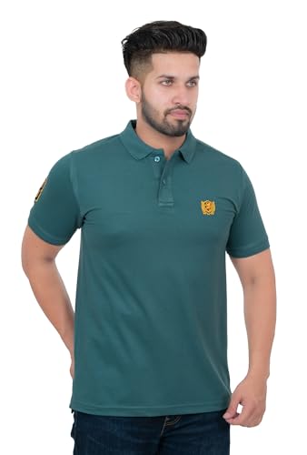 Image of Stylish Men T-Shirt | Polo Neck | Casual Wear | Solid T Shirt | Collar t Shirt | Half Sleeve T Shirt | Regular Fit | Summer Wear Tshirt for Men