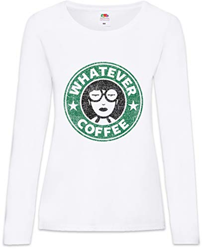 T-Shirt Femme Daria Whatever Coffee Manches Longues idéal pour le quotidien cosy