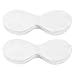 Heclia Disposable Non Woven Eye Care 200 Pcs Eyes Covers for Facials Eye Mask Cotton Spa Eyes Pads for Facials Clear EyeMask Spa Wrap Moisture Retention Skincare Home Beauty Wet Compress