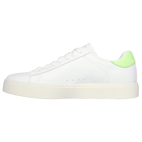 Skechers Skechers Women's Court Classics Eden LX-Top Grade, White/Pink/Lime, 8 M