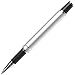 Low Budget Beautiful Silver JJ Rollerball Pen - Black Ink Refill Medium Tip Point