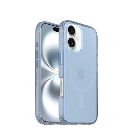 Image of OtterBox iPhone 16 Symmetry Series Clear Case - Blue Bliss - Ultra-Thin, Sleek iPhone Case, Colorful Opaque iPhone Case