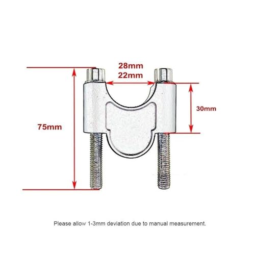 Adaptateur d'Extension de Serrage Guidon Moto Noir pour Suzuki V-STROM 800 DE Finition Précision