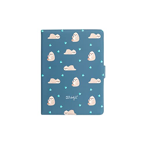 WONDEE Mr Wonderful Universal Case with Stand Function, for 10" Sloth Tablets, blue