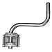 Produktbild A.S.Sat 23240 S-Form Wandhalter feuerverzinkter Stahl variabel 40 cm Wandabstand