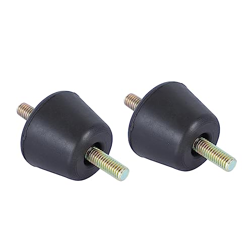 KICHOUSE 2pcs Vibration Damping Mounts Mini Pad Black Shock-Absorbing Stand Rubber Anti- Vibration Air Conditioner