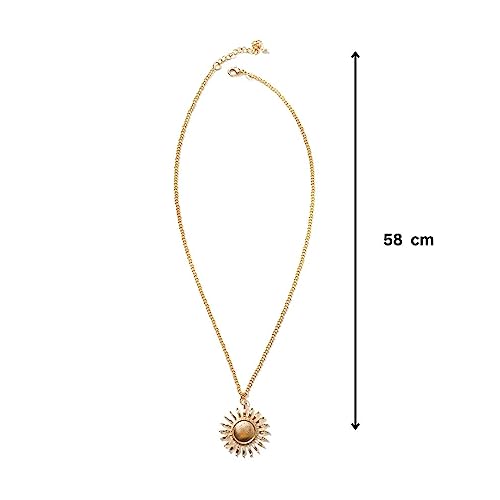 Stylish Large Sun Pendant Necklace - Anti Tarnish