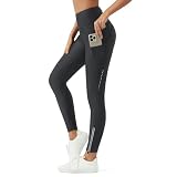 beroy Women's Bike Pants 4D Padded Cycling Tights with Pockets Grey L