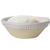 Optimal Airflow: Crafted with cotton rope, this basket promotes sufficient airflow for ideal bread fermentation, keeping each loaf perfectly fresh and well-risen Improves Bread Texture: With lining for overnight fermentation & refrigerator storage, i...