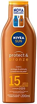 NIVEA SUN Protetor Solar Protect & Bronze FPS15 200ml - Com ativo...