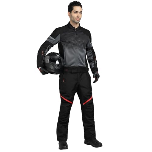 Image of ROYAL ENFIELD HIGH STREET ECO RIDING JACKET|CE level 2 armours at Shoulders & Elbows CE level 2 armour at back, XY CE level 1 armour at Chest|Super soft Neoprene fabric at collar |BLACK M