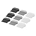 9-Piece PC Toilet Lid Lifter Set for Seat Handle – Hygienic Bathroom Tool for Home, Office, Hotel & Public Restrooms – Compact 2.4 x 2.8 in, Black/White/Gray