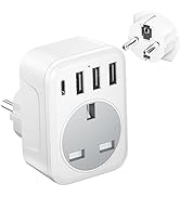 Universal Travel Adapter, TraveJuice International Plug Adapter With USB-C & 2 USB-A - View #8