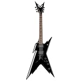 Total music Source Dean Guitars Razorback X Classic Electric Guitar - Black